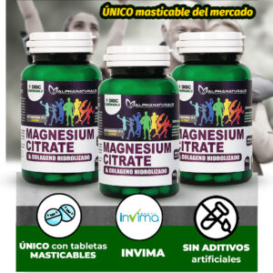 Citrato de Magnesio Colágeno vitamina D3 - nenolab - invima